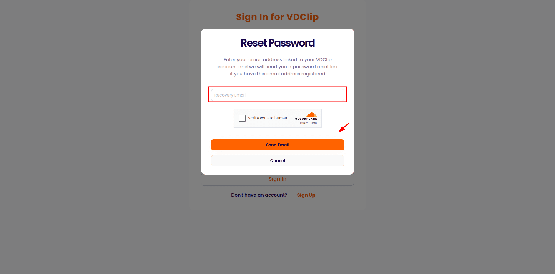 Password recovery